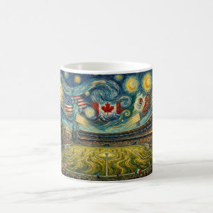 Caneca De Café Grande Arte de Parede Estilo Van Gogh EUA MX CA Ar
