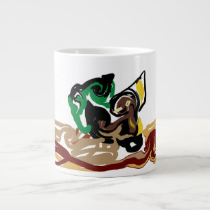 Caneca De Café Grande arte de raposa feneco