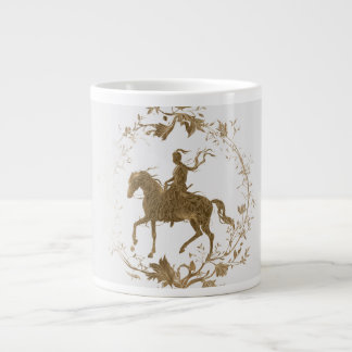 Caneca De Café Grande Arte do cavaleiro dourado