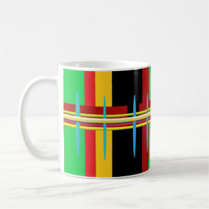 Caneca De Café Grande arte moderna, colorida e crocante