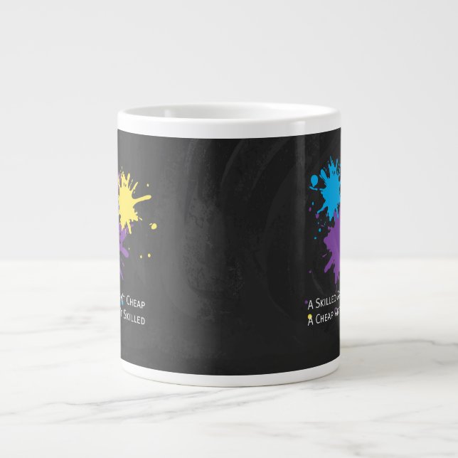 Caneca De Café Grande Arte Não é Barata (Frente)