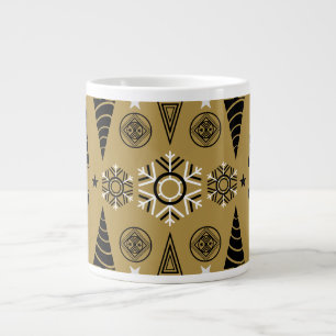 Caneca De Café Grande Arte Nouveau Decoração de Natal