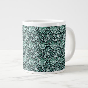 Caneca De Café Grande Arte Nouveau Flor Más de Verde