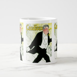 Caneca De Café Grande Arte Nova Antiga, Caudieux por Toulouse Lautrec