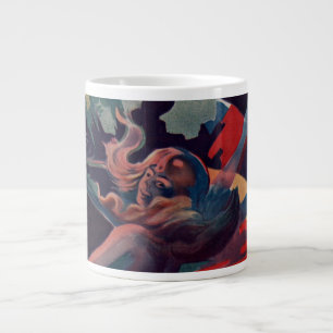 Caneca De Café Grande Arte Nova Vintage, Loie Fuller no Folies Bergere