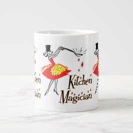 Caneca De Café Grande Arte Retrorna do Cozinhar da Kitchen Magika