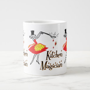 Caneca De Café Grande Arte Retrorna do Cozinhar da Kitchen Magika