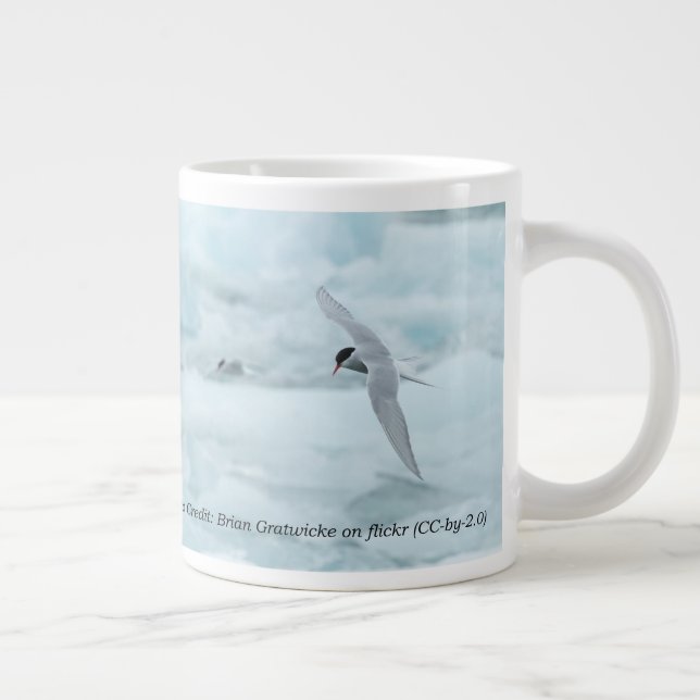 Caneca De Café Grande Ártico 20 oz. Mug by RoseWrites (Direita)