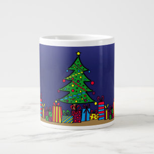 Caneca De Café Grande árvore de Natal