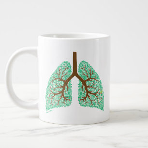 Caneca De Café Grande Árvore pulmonar