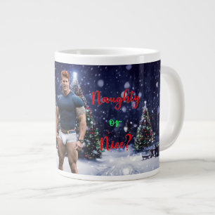 Caneca De Café Grande As árvores de Natal brilhantes de SlipperyJoe dois