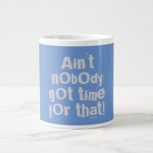 Caneca De Café Grande As Cinzas não têm tempo para aquela música espe