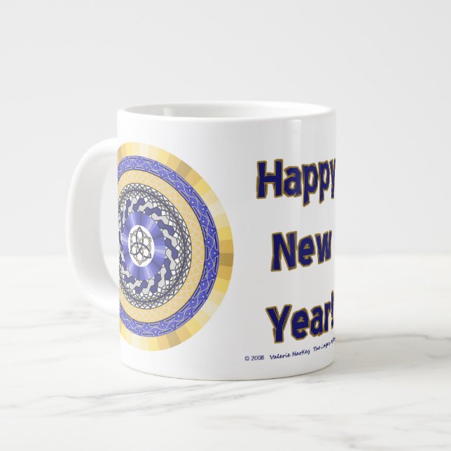 Caneca De Café Grande As cores do Ano novo Specialty Mug (Frente Esquerda)