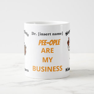 Caneca De Café Grande As Pessoas São Minha Empresa Nefrologia Engraçada 
