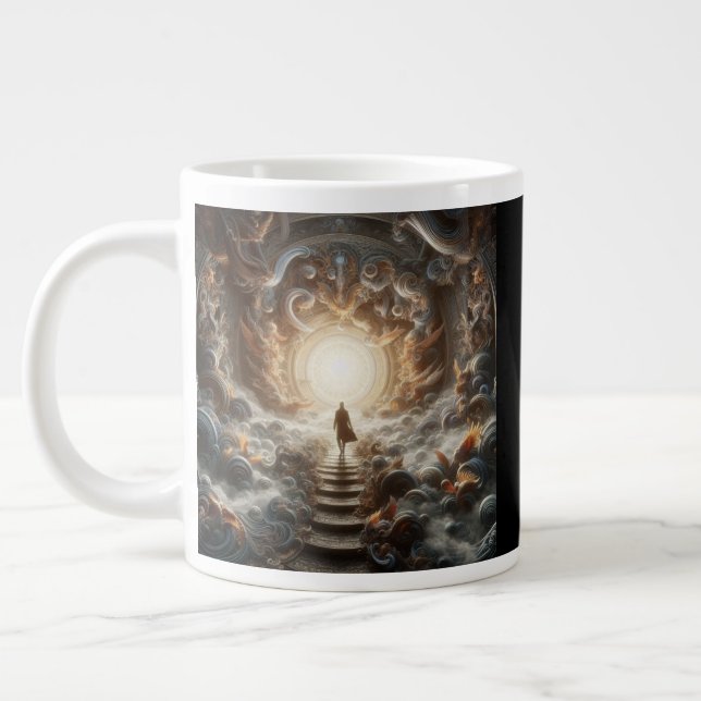 Caneca De Café Grande Ascensão à Luz (Esquerda)