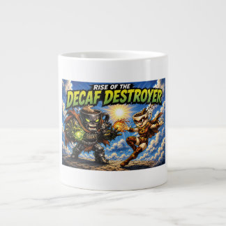Caneca De Café Grande Ascensão do Café Super-Herói Destruidor Descafeina