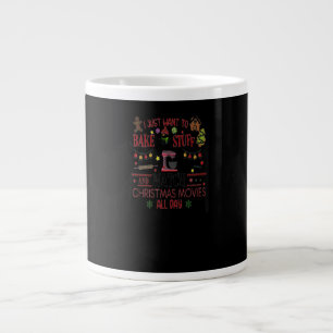 Caneca De Café Grande Assar E Assista Filmes De Natal, Presente Personal