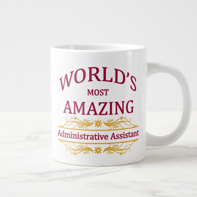 Caneca De Café Grande Assistente administrativo (Direita)