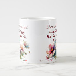 Caneca De Café Grande Assistente educacional Mug de Especialidade de Des
