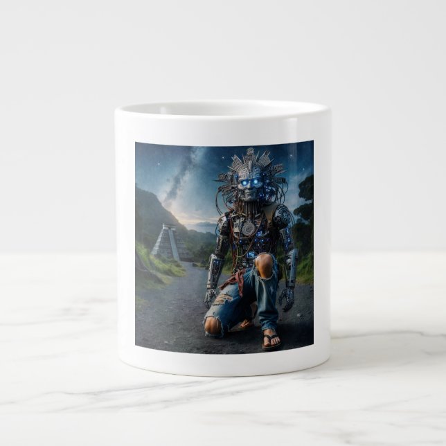 Caneca De Café Grande Astral Blue Jeans Warrior (Frente)