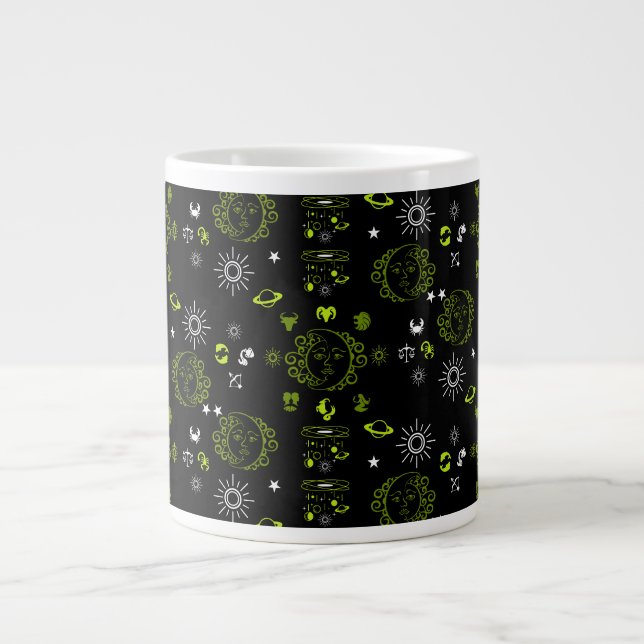 Caneca De Café Grande Astrologia Home Decor Impressão (Frente)
