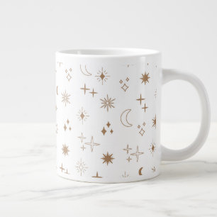 Caneca De Café Grande Astrology Star Pattern