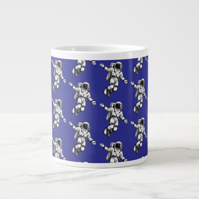 Caneca De Café Grande Astronauta no espaço (Frente)