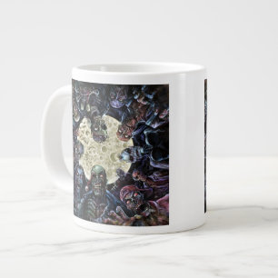 Caneca De Café Grande Ataque Zombies (Zombie Horde)