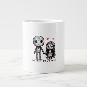 Caneca De Café Grande Até a morte nos deixar clássicos - Quota Engraçada