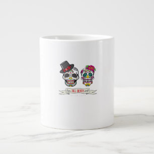Caneca De Café Grande Até A Morte Nos Faz Casar Caveira Noiva E Primária