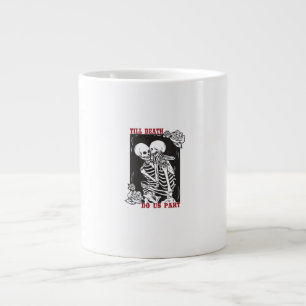 Caneca De Café Grande Até a morte nos separamos de Casal esquelético de