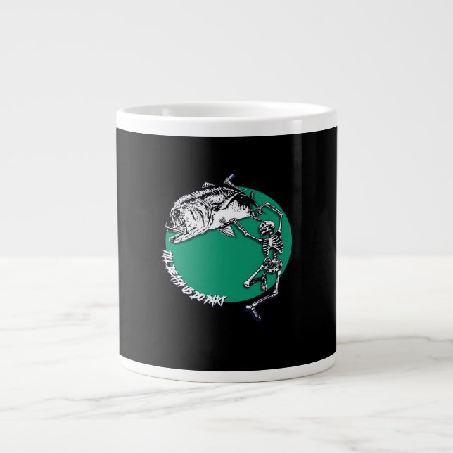 Caneca De Café Grande Até que a morte nos deixe clássicos (Frente)
