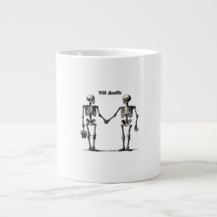 Caneca De Café Grande Até que a morte nos faça parte do clássico - citaç