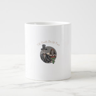 Caneca De Café Grande Até que a morte nos faça parte - o recém-casado cr