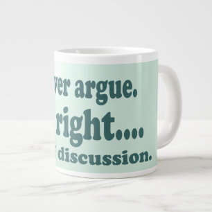 Caneca De Café Grande Atitude Verde de Sopa Jumbo