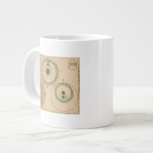 Caneca De Café Grande Atlas Celestial 6
