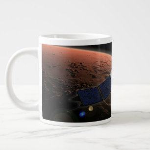 Caneca De Café Grande Atmosfera Marte E Missão De Evolução Volátil.