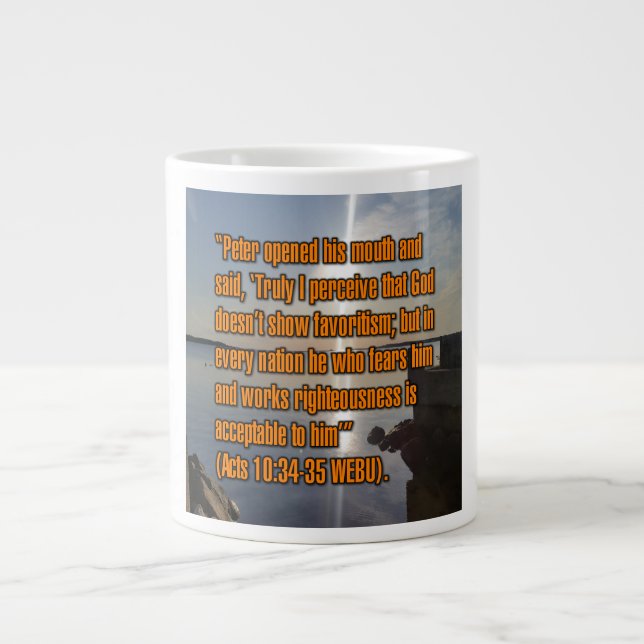 Caneca De Café Grande Atos 10:34-35 WEBU Mug (Frente)