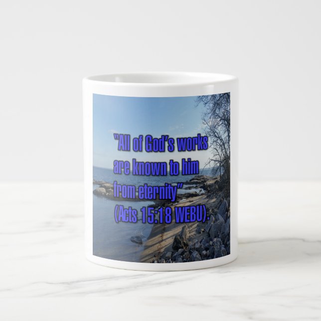 Caneca De Café Grande Atos 15:18 WEBU Mug (Frente)