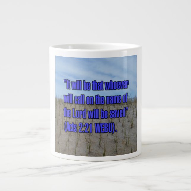Caneca De Café Grande Atos 2:21 WEBU Mug (Frente)