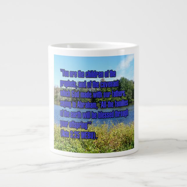 Caneca De Café Grande Atos 3:25 WEBU Mug (Frente)