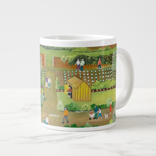 Caneca De Café Grande Atribuições (Frente Esquerda)