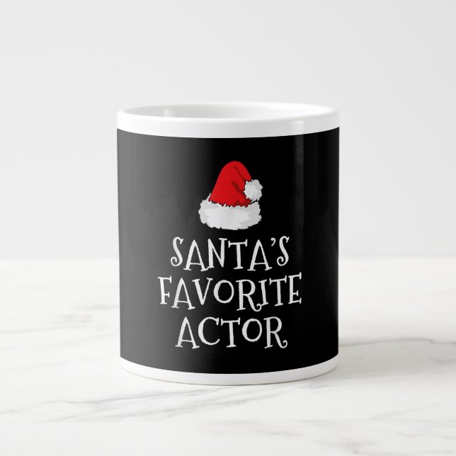 Caneca De Café Grande Atriz de Natal do Ator Favorito Santas (Frente)