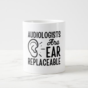 Caneca De Café Grande Audiologistas São Substituíveis Por Ouvidos, Audio