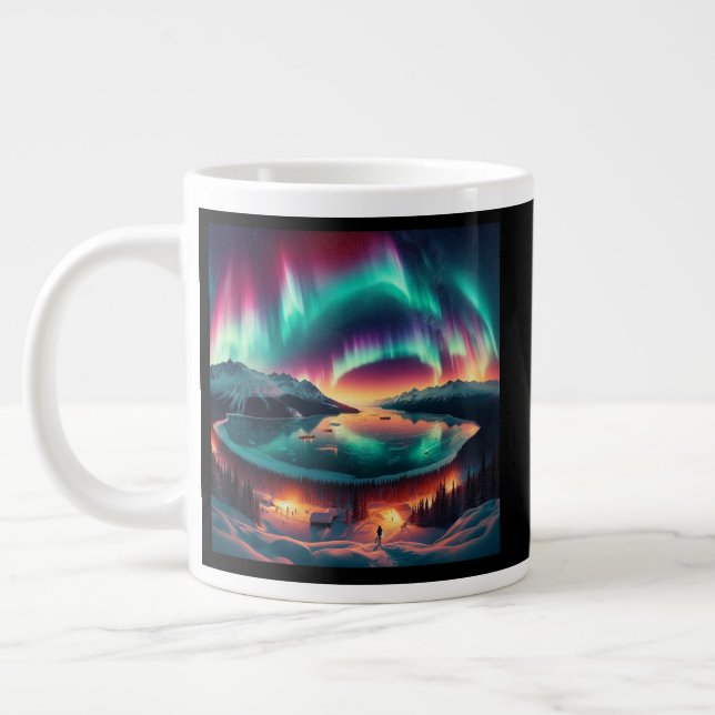 Caneca De Café Grande Aureola Borealis, no Alasca (Esquerda)