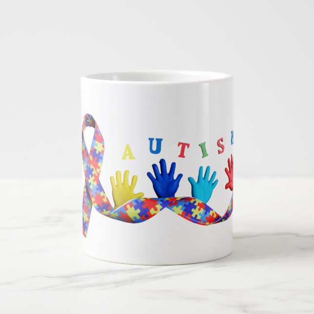 Caneca De Café Grande Autism (Frente)