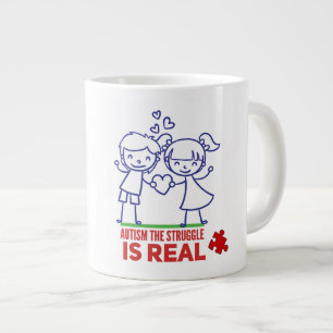 Caneca De Café Grande Autismo - Jumbo Mug