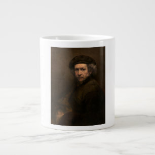 Caneca De Café Grande Autorretrato de Rembrandt: Pintor da Idade de Ouro
