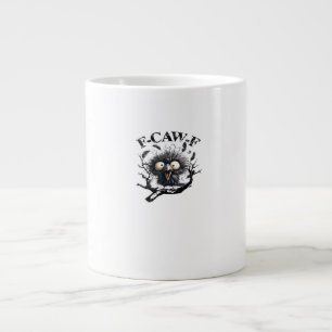 Caneca De Café Grande Ave F-Caw-F de Halloween Legal Única