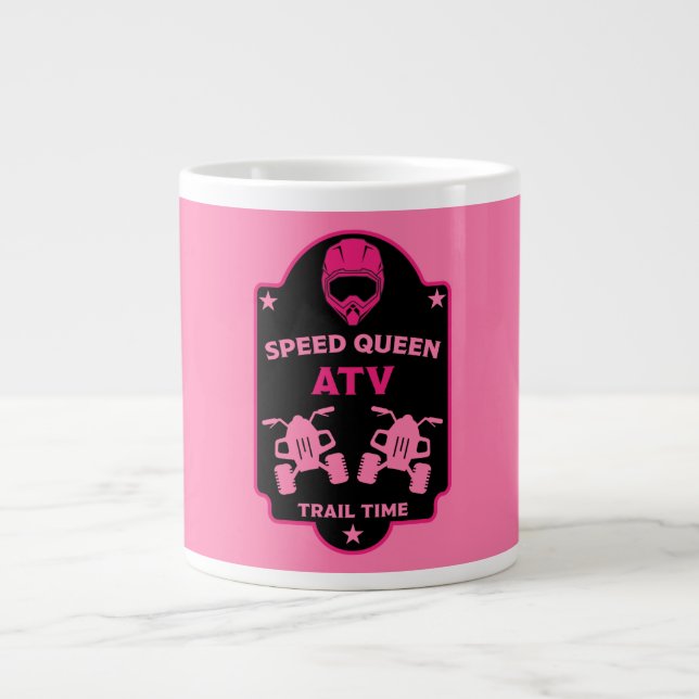 Caneca De Café Grande Aventuras no Quad Atv (Frente)